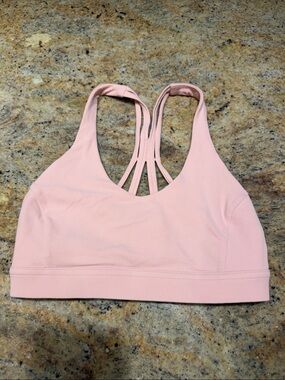 lululemon athletica Light Pink Strappy Back Sports Bra